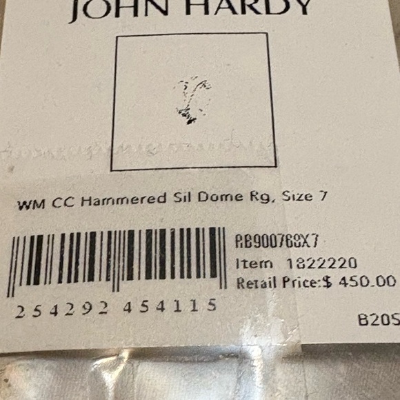 John Hardy hammered dome ring - Picture 5 of 10